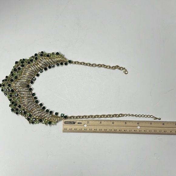 GREEN Diamond Necklace Set NEW - Picture 8 of 11